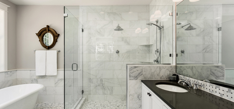 bathroom shower door installation in Daytona Beach