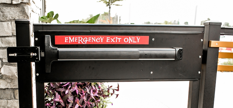 emergency push bar installation in Daytona Beach