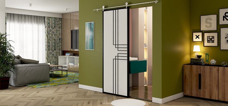 sliding bathroom door installation in Daytona Beach